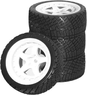 RC Car Upgrade Part for Tamiya for TT01 for TT02 XV01 XV02 TA06 PTG-2 for HPI for HSP for Kyosho 1/10 4pcs 68mm RC for Racing Car Drift Car Tyre Wheel