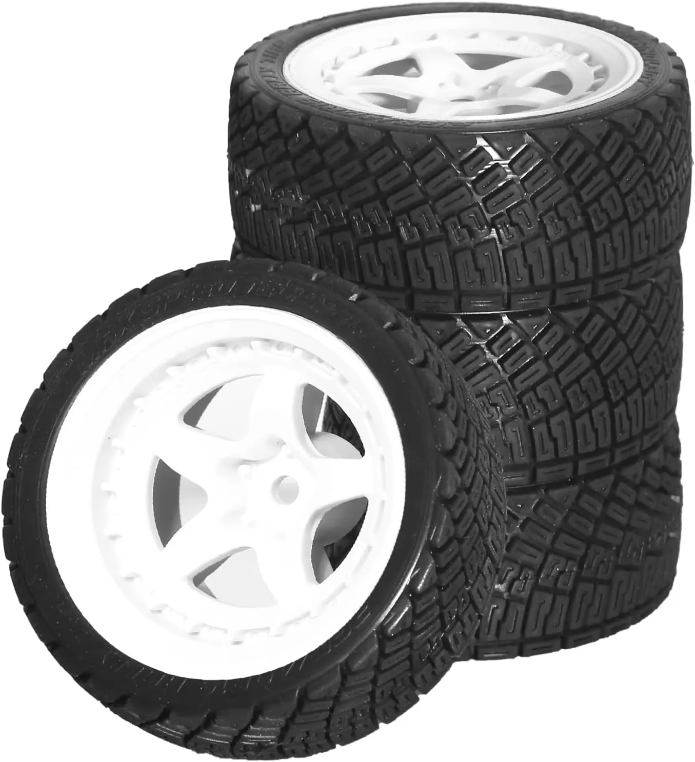 RC Car Upgrade Part for Tamiya for TT01 for TT02 XV01 XV02 TA06 PTG-2 for HPI for HSP for Kyosho 1/10 4pcs 68mm RC for Racing Car Drift Car Tyre Wheel