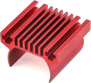 RC Car Upgrade Part for Traxxas for TRX-4M for Defender for Bronco 1/18 Motor Heat Sink Cooling Rc Car for Racing Upgrade Parts(Red)