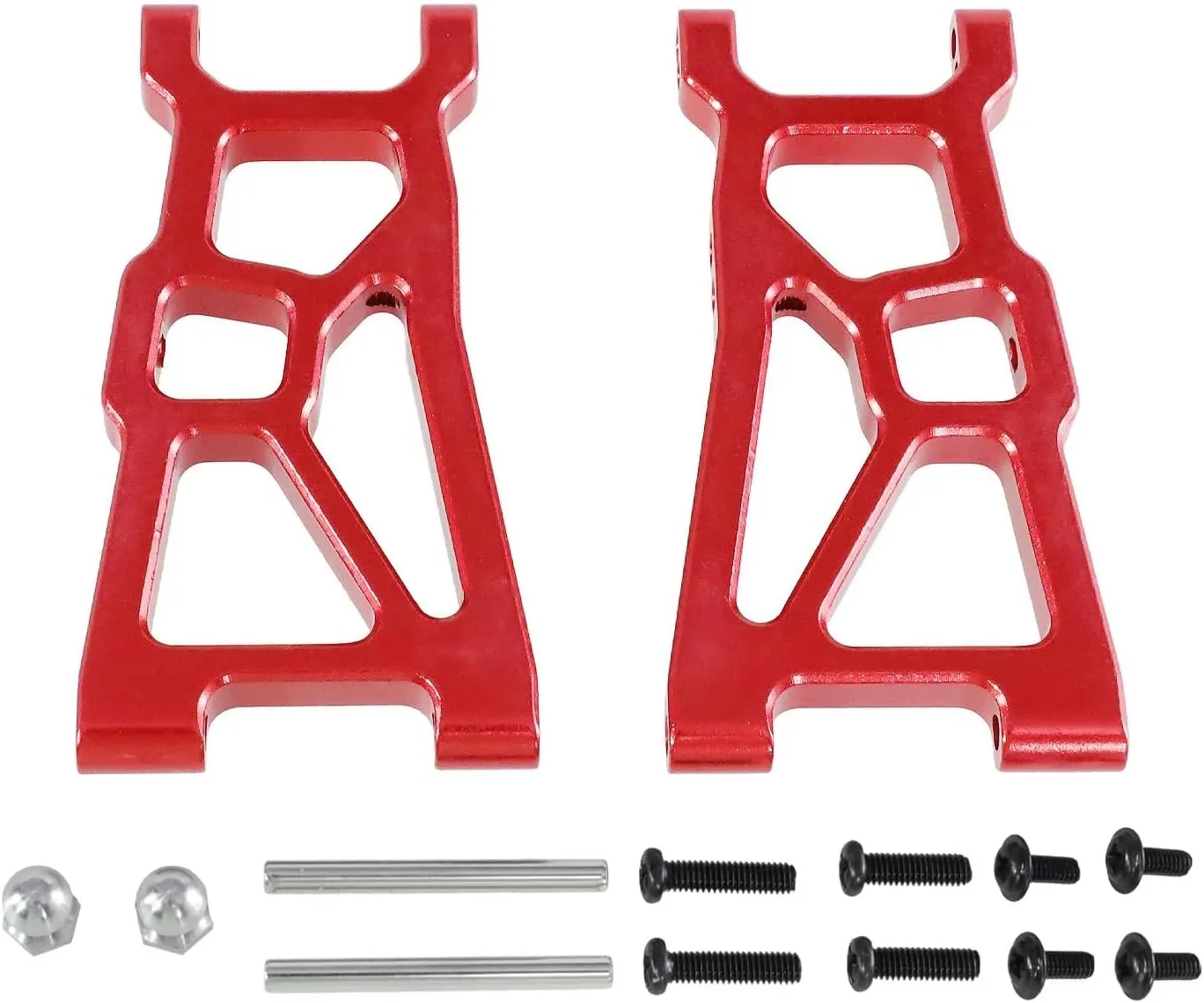 RC Car Upgrade Part for ZD for Racing DBX-10 1/10 Metal Front for Swing Arm RC Remote Control Car for Desert Off-Road Vehicle Upgrade Accessories(Red)