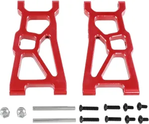 RC Car Upgrade Part for ZD for Racing DBX-10 1/10 Metal Front for Swing Arm RC Remote Control Car for Desert Off-Road Vehicle Upgrade Accessories(Red)