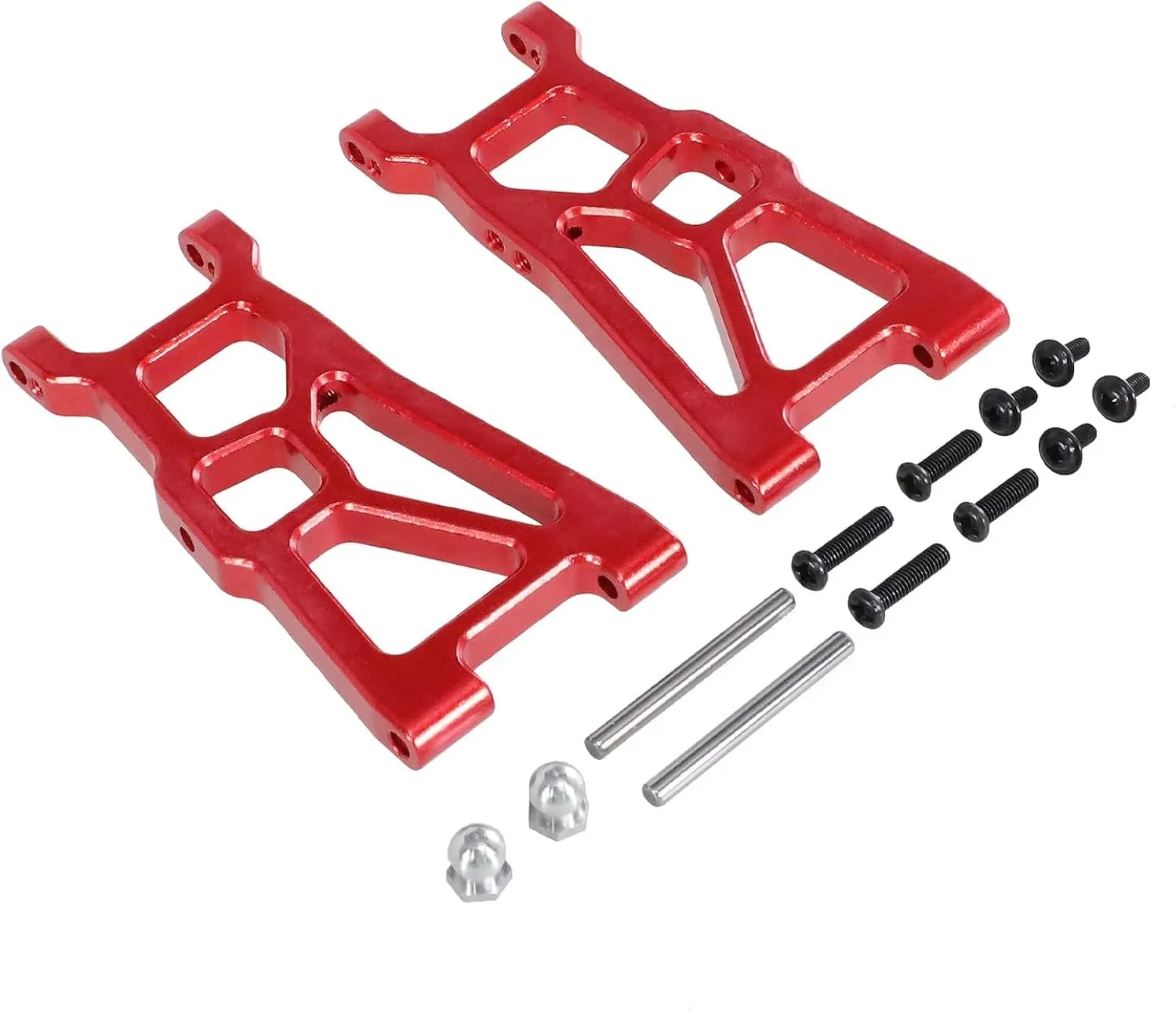 RC Car Upgrade Part for ZD for Racing DBX-10 1/10 Metal Front for Swing Arm RC Remote Control Car for Desert Off-Road Vehicle Upgrade Accessories(Red)