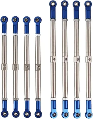 RC Car Upgrade Parts for Traxxas for Revo for Summit for E-Revo 2.0 1/10 Metal Push Rod Pushrod Link Rod Links Turnbuckle 5319X 5338R Refit RC Car Upgrade Parts 8pcs