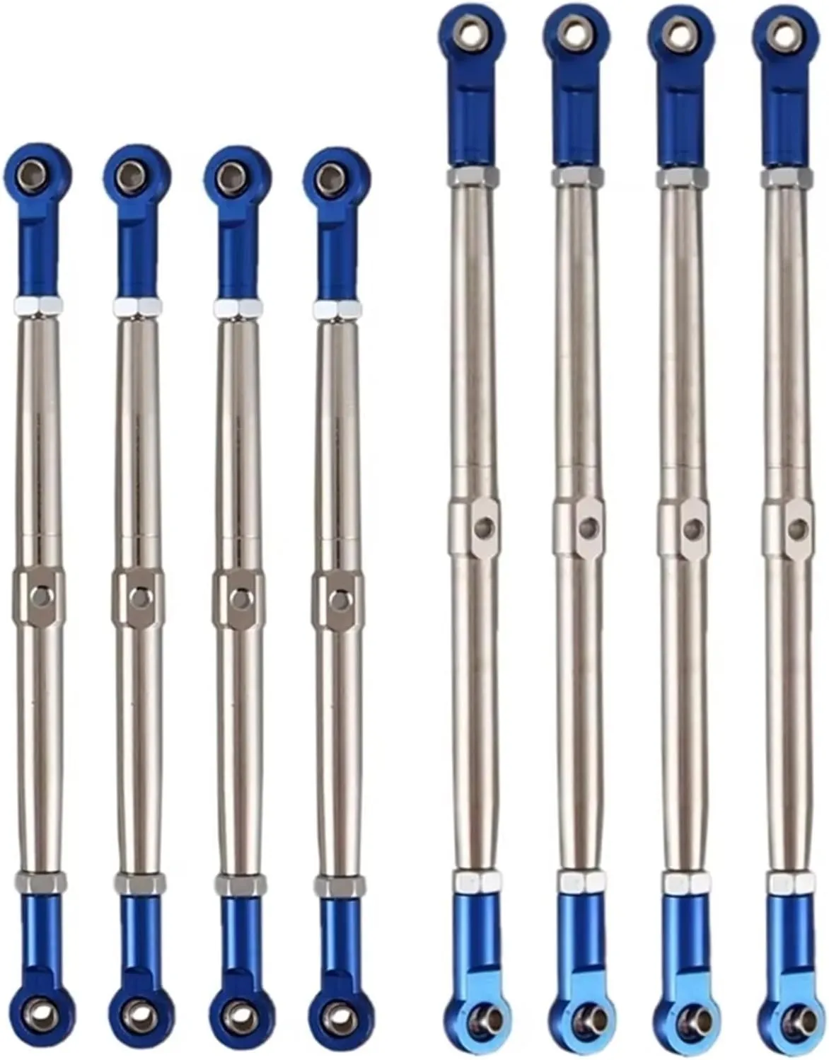 RC Car Upgrade Parts for Traxxas for Revo for Summit for E-Revo 2.0 1/10 Metal Push Rod Pushrod Link Rod Links Turnbuckle 5319X 5338R Refit RC Car Upgrade Parts 8pcs