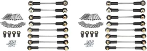Rc Connecting Rod Tie Rod for C14 C24 C24-1 1/16 2 Set Metal for Chassis Suspension Link Tie Rod Set RC Car Tracked Vehicles Parts and Accessories Replacement Use