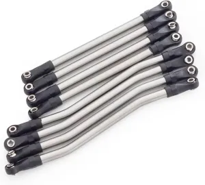 Rc Special Connecting Rod for Axial for Capra 1.9 for UTB AXI03004 1/10 8 Pcs Stainless Steel Links Plastic Rod Ends Suspension Linkage Rc Car Parts Replacement Use