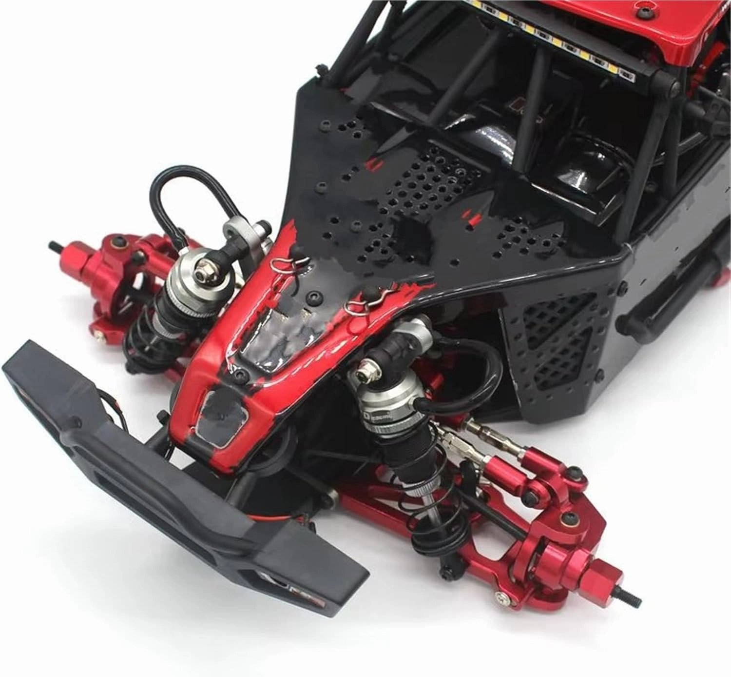 RC Car Parts for ZD Racing for DBX-10 10427S 9106S 1:10 RC Remote Control Car Desert Off-Road Vehicle Metal Upgrade Accessories C Seat 7187 Decoration RC Car Parts(Red)