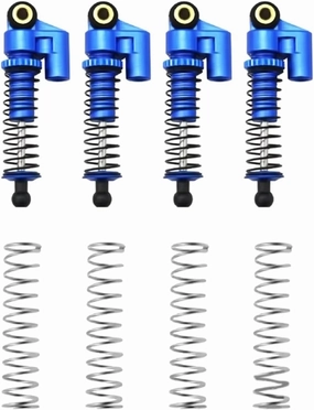 Rc Car Shock Absorber For Kyosho For MINI-Z4X4 1/24 4pcs Metal Negative Hydraulic Coil Shock Blue Rc Car Tracked Vehicle Parts And Accessories Upgrade Replacement Use
