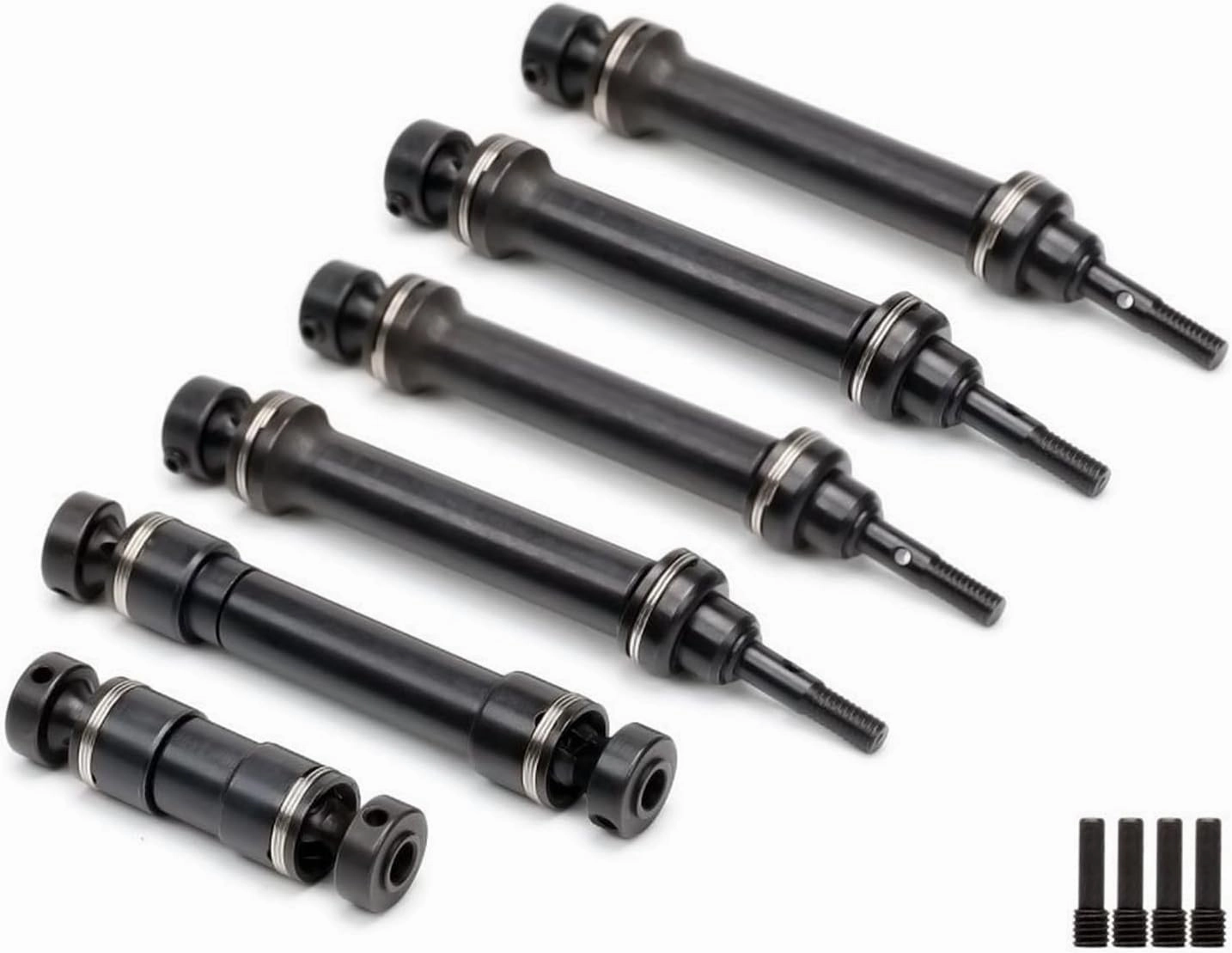 RC Car Transmission Shaft for Traxxas 1/16 for Mini for E-Revo 71054 for Summit 72054 for E-Revo for VXL 71076 for Slash 7250R 7151 Main Center Driveshafts CVD Drive Shafts RC Parts(6pcs CVD)