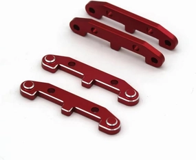 RC Car Upgrade Part for JLB 11101 21101 J3 1/10 Lower Arm Code Plate EA1005 RC Remote Control Car for Racing Metal Upgrade Accessories(Red)