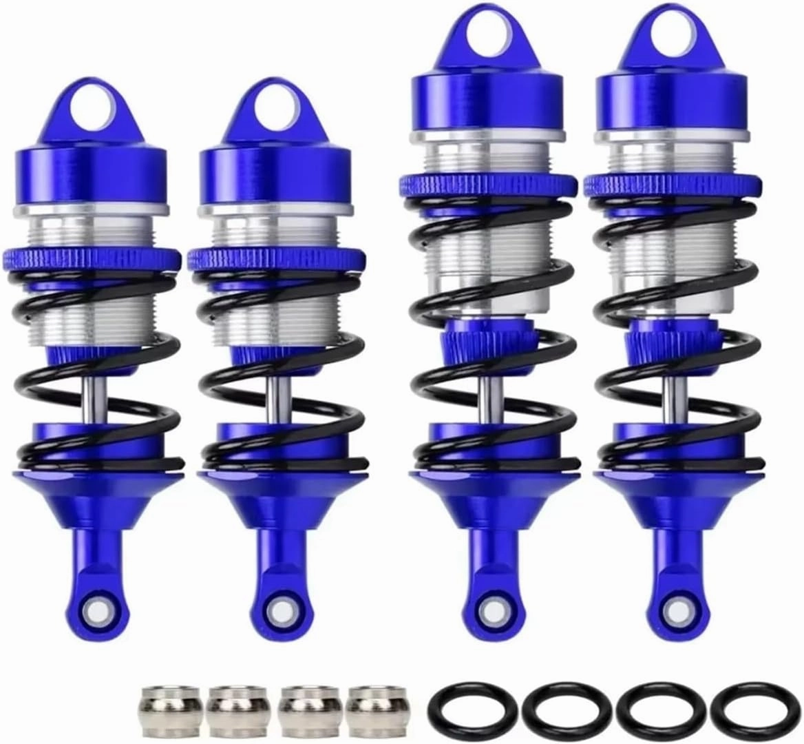 Rc Shock Absorber For Arrma Ara7617V2 Ara109011 ARA330627 ARA330628 1/7 Infracting Aluminum Shock Absorber Damper RC Car Parts Accessories Upgrade Replacement Use(Blue)
