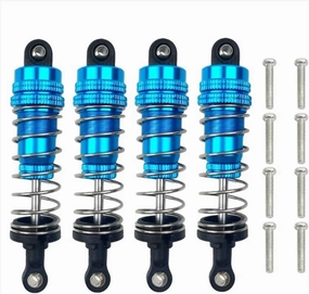 Rc Shock Absorber For MJX H16 16207 16208 16209 16210 1/16 4Pcs Metal Front And Rear Oil Shock Absorber Damper RC Car Upgrades Parts Upgrade Replacement Use