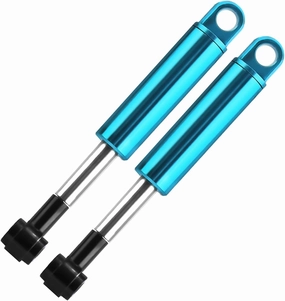 Rc Shock Absorber For Tamiya 1/14 2PCS Metal Upgrade Suspension Shock Absorbers RC Car Part Trailer Truck RC Car Parts And Accessories Upgrade Replacement(Blue)