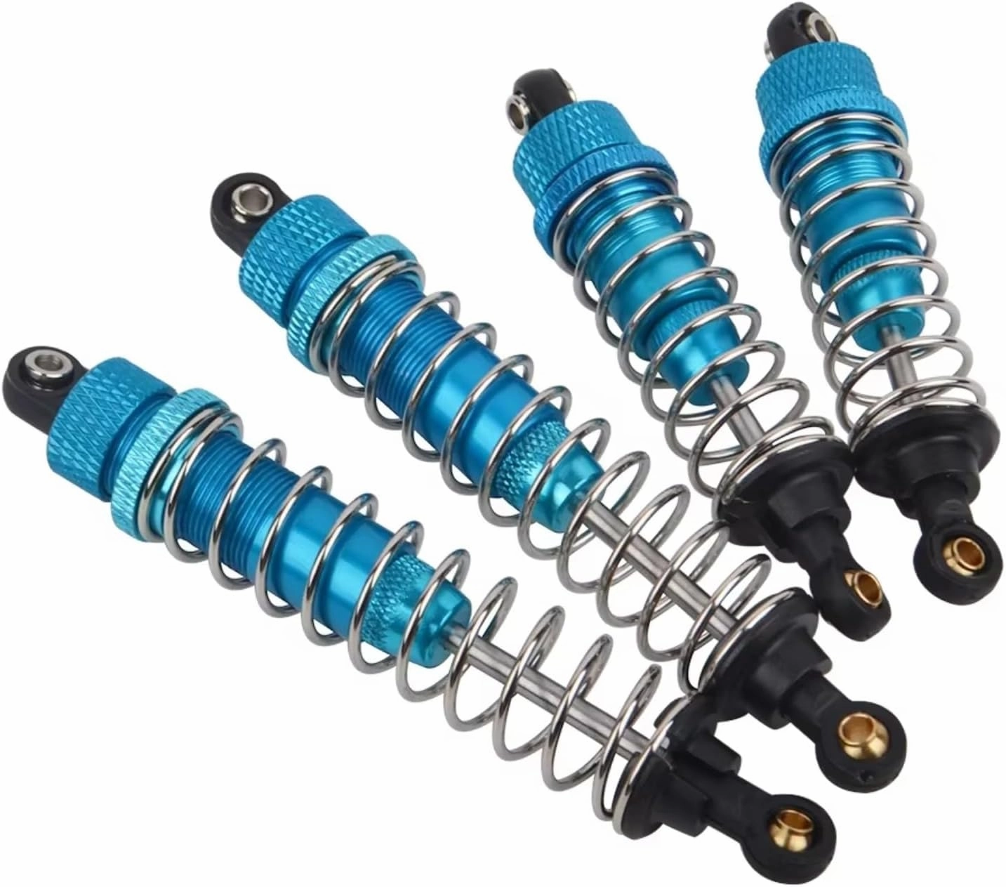 Rc Shock Absorber For Tamiya DT-02 DF-02 DT-03 For TT-02B 1/10 Aluminium Front Rear Oil Shocks Damper RC For Buggy Car Upgrade Parts Accessories Upgrade Replace(Blue)