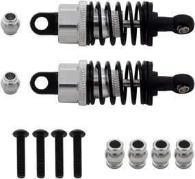 Rc Shock Absorber For Tamiya For TT02 For TT01 M05 For HPI For HSP 1/10 Metals Aluminium Alloy Oil Shock Absorber RC On Road Drift For Racing Car Parts Replacement(Gray,2pcs)