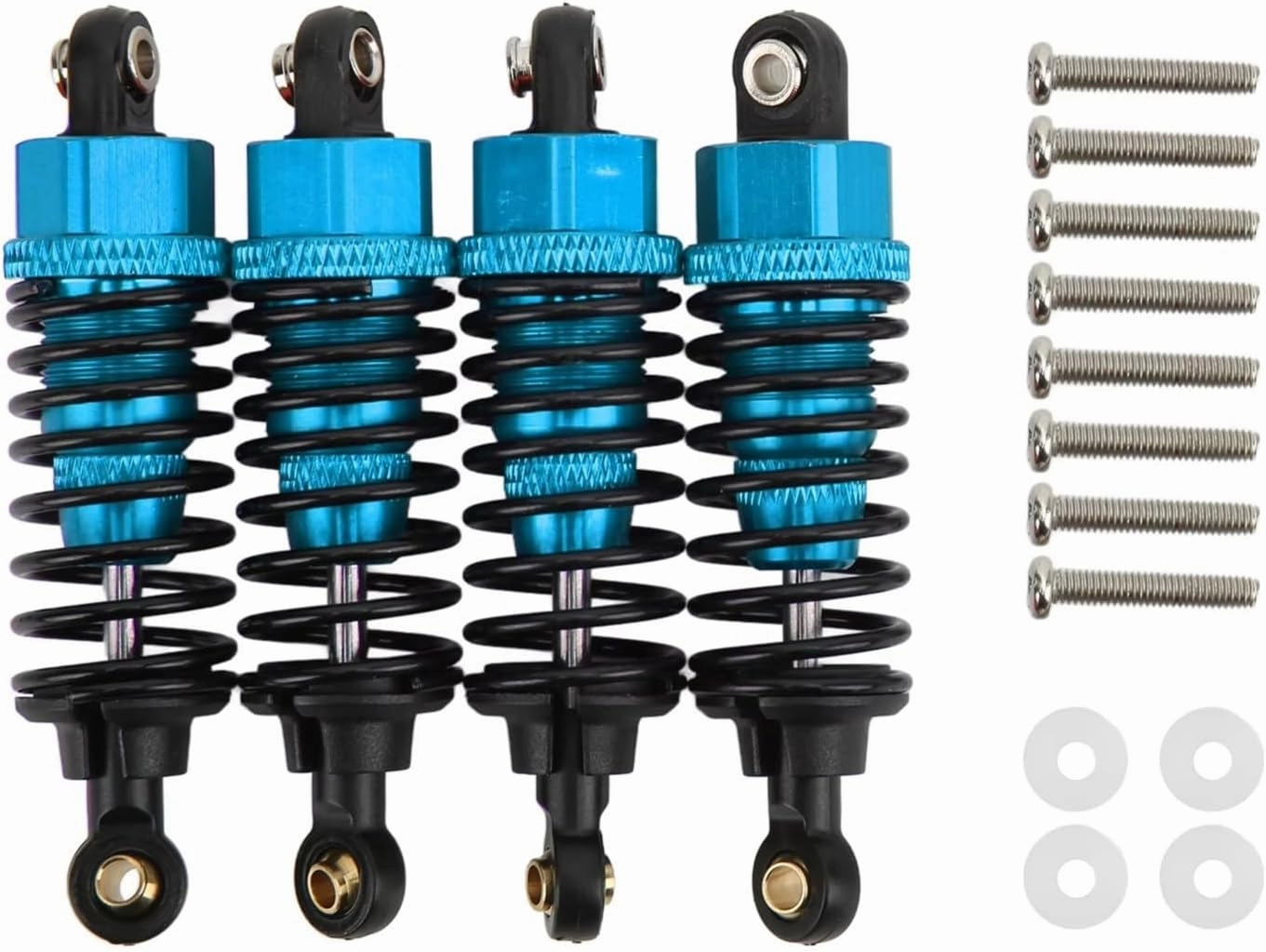 Rc Shock Absorber For Tamiya For Tt-01 For Tt-02 Ta05 TL‑01 Ta03 MF‑01X 1/10 Aluminium Alloy Oil Shock Absorber RC On Road Drift For Racing Car Parts Replacement(Blue)