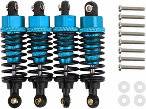 Rc Shock Absorber For Tamiya For Tt-01 For Tt-02 Ta05 TL‑01 Ta03 MF‑01X 1/10 Aluminium Alloy Oil Shock Absorber RC On Road Drift For Racing Car Parts Replacement(Blue)