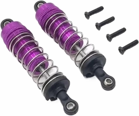 Rc Shock Absorber For Wltoys 124016 124017 144001 144010 144002 1/12 4pcs Metal Shock Absorber Rc Car Off-road Vehicle Parts And Accessories Upgrade Replacement