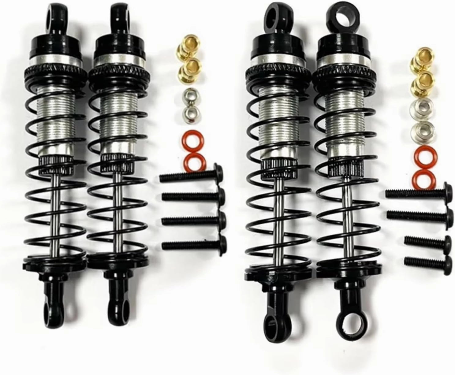 Rc Special Shock Absorber For Losi For Mini-T 2.0 1/16 For Mini-B 1/18 Metal Front And Rear Shock Absorber Damper Black RC Truck Car Upgrades Parts Replacement Use