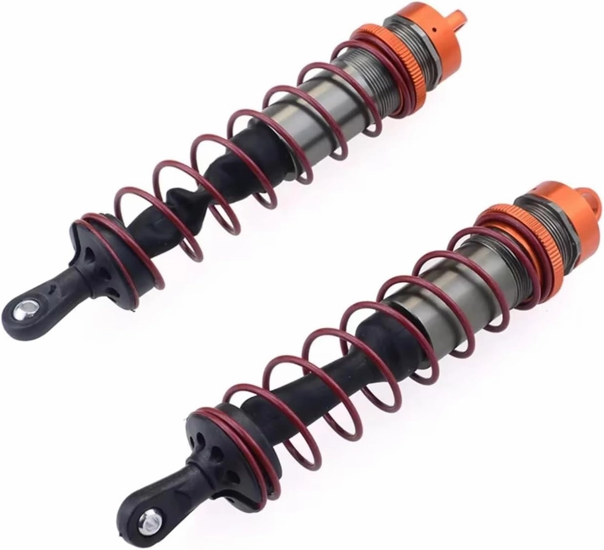 Rc Special Shock Absorber For Zd For Racing 8002 Shock 1/8 2pcs Metal Shock Absorber Remote Control Model Car Tracked Vehicle Parts Accessories Upgrade Replacement(Orange)