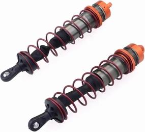 Rc Special Shock Absorber For Zd For Racing 8002 Shock 1/8 2pcs Metal Shock Absorber Remote Control Model Car Tracked Vehicle Parts Accessories Upgrade Replacement(Orange)