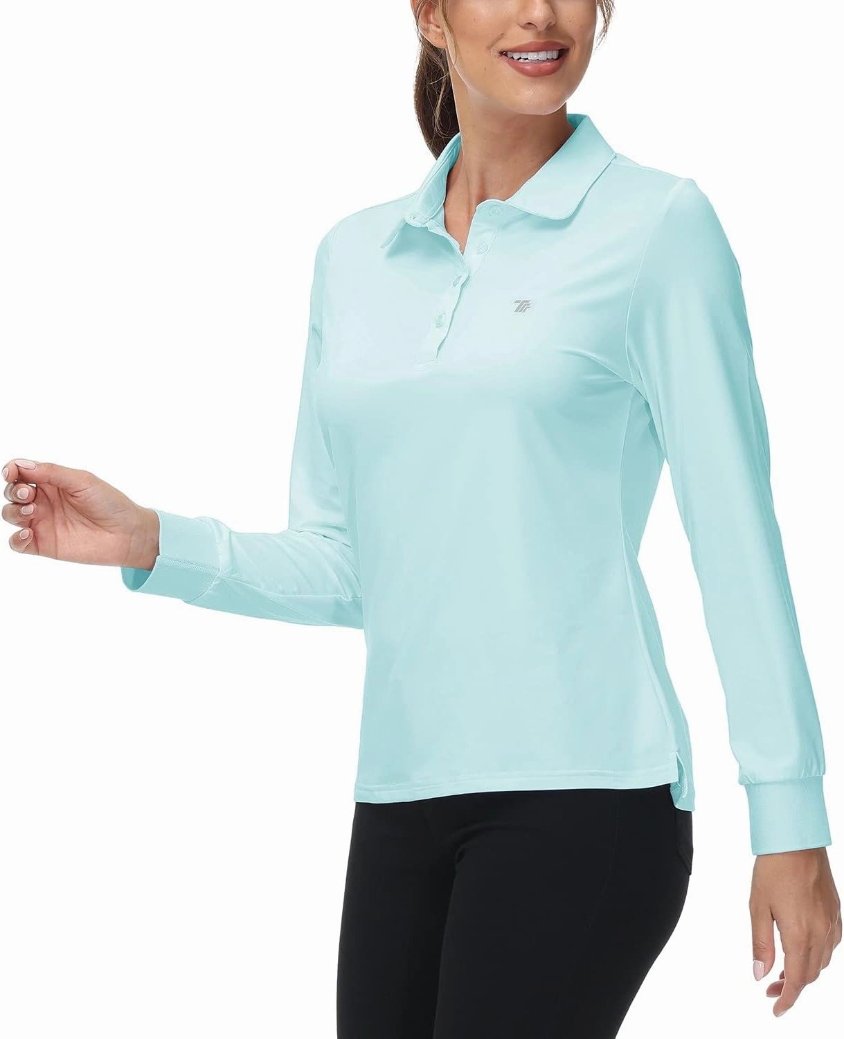 Rdruko Women's Long Sleeve Polo Golf Shirts Casual Sports T-Shirts