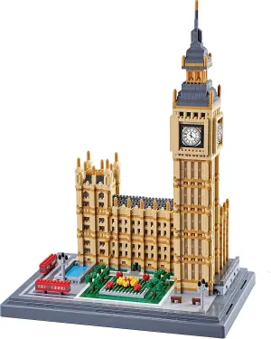 Real Big Ben Micro Building Blocks Set for Adults 6473 PCS - World Famous Architecture Model Toys Presents for Kid Age of 14 