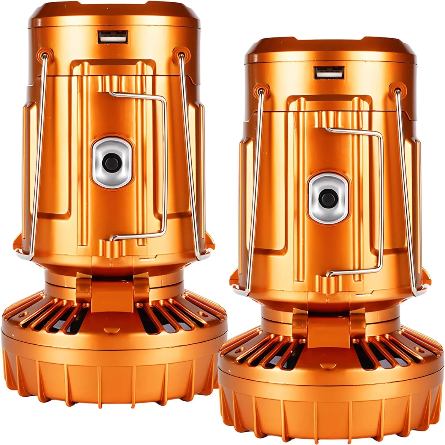 Rechargeable Solar Camping Lantern with Fan, Foldable Design, USB Charging, Waterproof Ip44 Rating for Outdoor Use