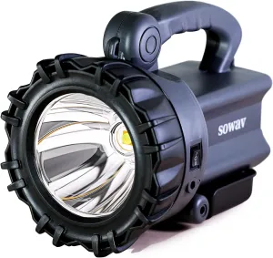 Rechargeable Spotlight, Super Bright Flashlights High Lumens, LED Searchlight with Handle, IPX4 Waterproof Spot Lights for Home Security, Camping, Boat, Hunting, Emergency Power Outage