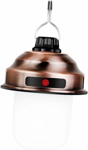 Retro Style Led Tent Lamp Rechargeable Outdoor Light Compact for Camping Hiking Emergency Use