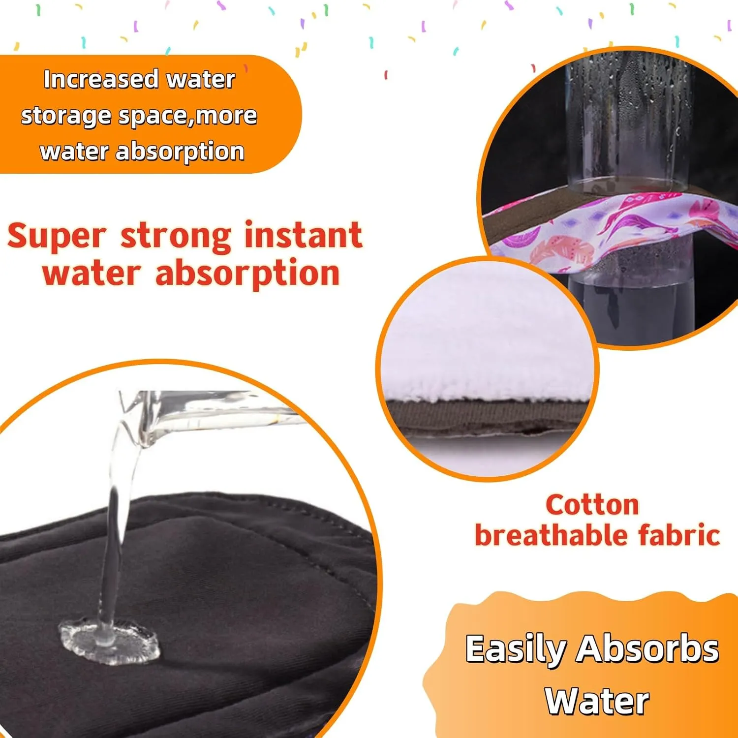 Reusable Menstrual Pads,Washable Sanitary Napkins with Wings for Women,Reusable Panty Liners,Soft Cloth Menstrual Pads,7pcs/Set,Pack of 6 1 Storage Bag,Suitable for Menstrual Period