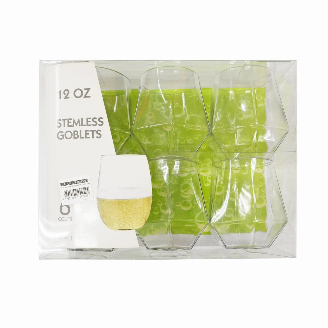 Reusable MultiSided SL Goblet 12oz., Reusable SL Champ. Flutes 9oz., Reusable SL Goblet 12oz