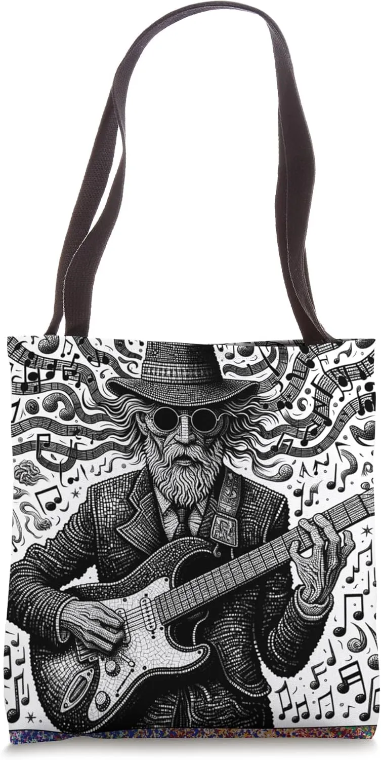 Rhythmic Soul: The Guitar Sage Tote Bag