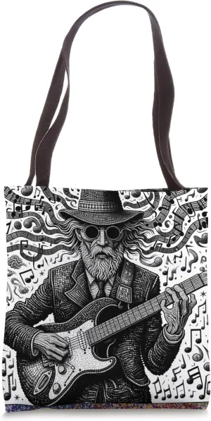 Rhythmic Soul: The Guitar Sage Tote Bag