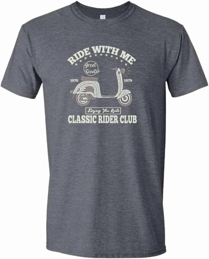 Ride with me Classic Rider Club Motorcycle t-Shirt