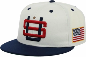 Rings & Crwns United States of America Country Pride Logo Adjustable Snapback Flat Bill Cap