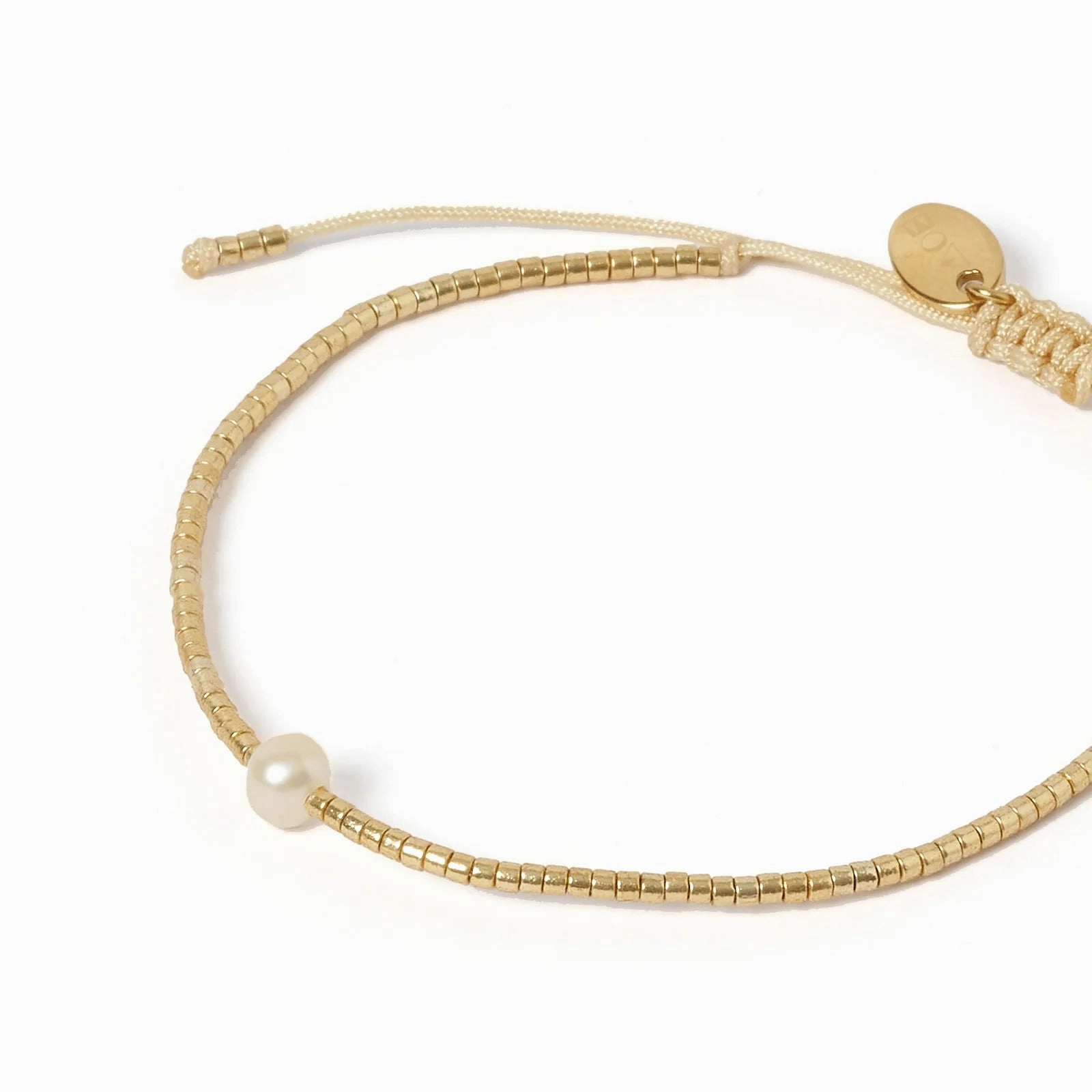 River Gold Pearl Bracelet