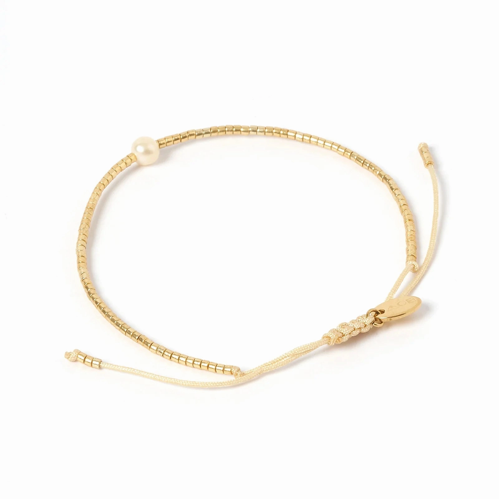 River Gold Pearl Bracelet