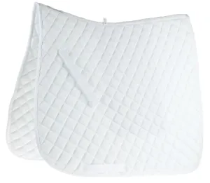 Roma Economy Dressage Saddle Pad, White, Full