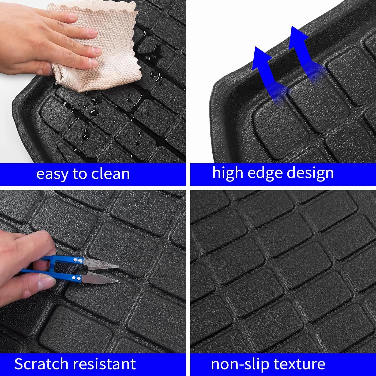 Rongtaod Floor Mats Compatible with 2017-2022 Honda CRV Cargo Liner Trunk Mat TPE All Weather Trunk Liner 2021 CR-V Accessories (Trunk Mats Floor Mats)