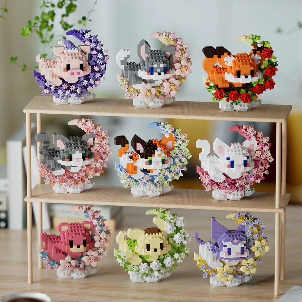 Royaleva Mini Pet Building Blocks Set – Adorable DIY Animal Ornaments for Kids