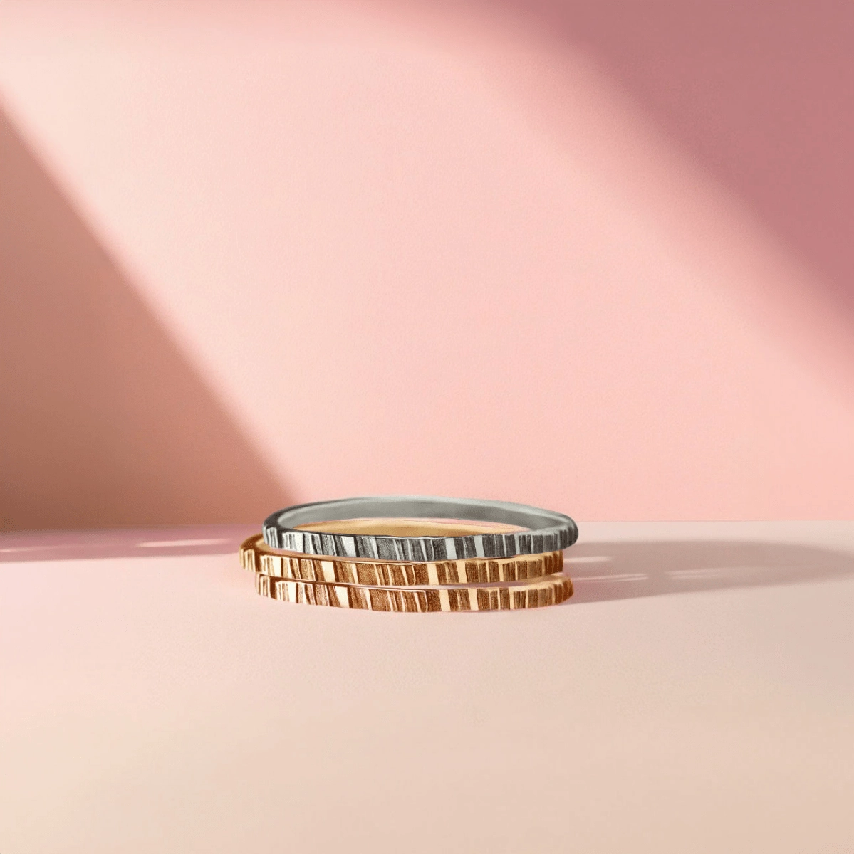 Rugged Trio Stacking Rings