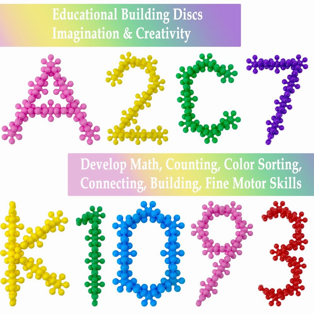Rynx | 100 Pieces Building Plates Set - Multicolored Interlocking Building Blocks