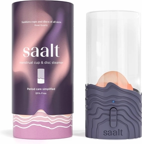 Saalt Steamer - Steam Clean Your Menstrual Cup or Menstrual Disc - Custom Designed by Experts - Automatic Timing, On/Off Switch