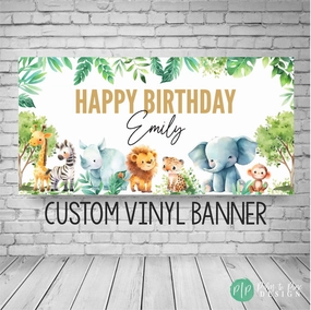 Safari Birthday Banner
