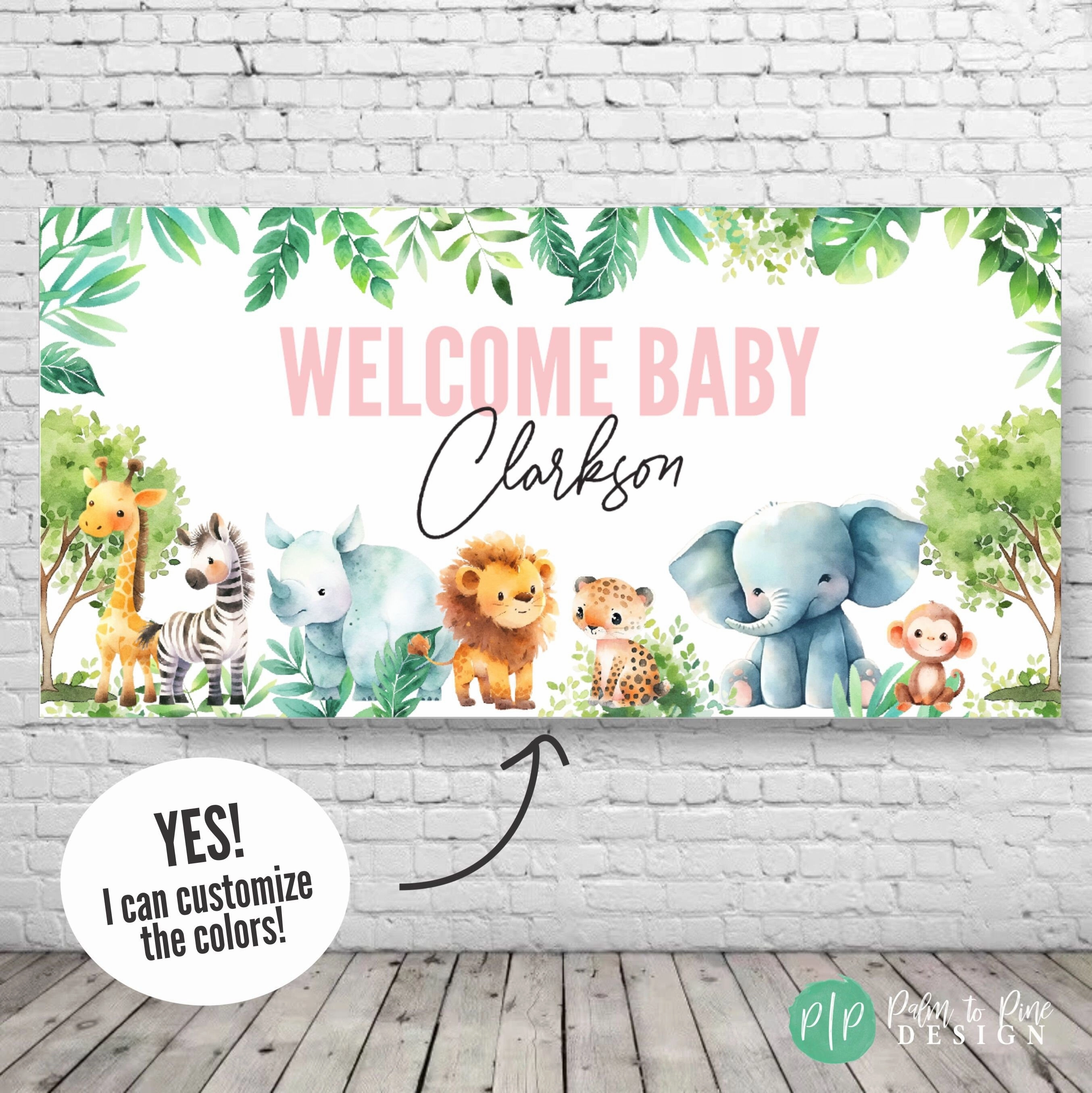 Safari Birthday Banner