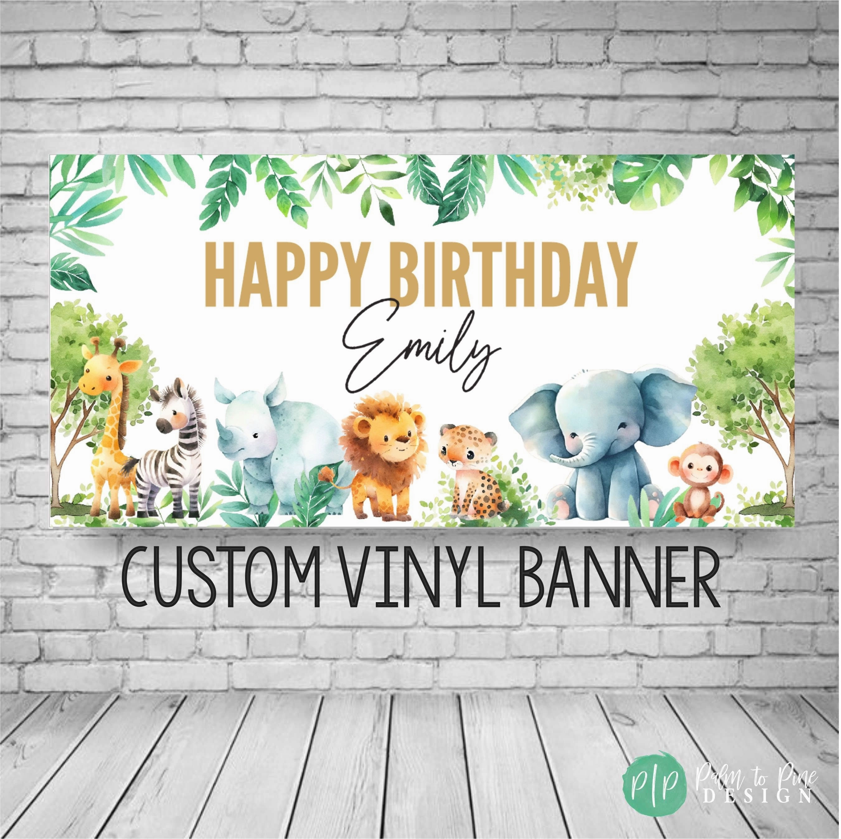 Safari Birthday Banner