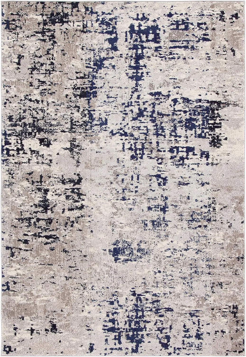 SAFAVIEH Madison Collection 8' x 10' BeigePurple MAD471B Modern Abstract Non-Shedding Living Room Bedroom Area Rug
