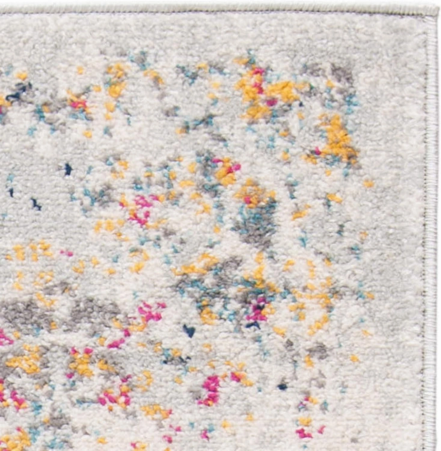 SAFAVIEH Area Rug 8x10 - Madison Collection - Large - Grey & Gold, Boho Chic Distressed Design, Non-Shedding & Easy Cleaning, Ideal for Living Room, Bedroom, Office, Dining Space (MAD611F)