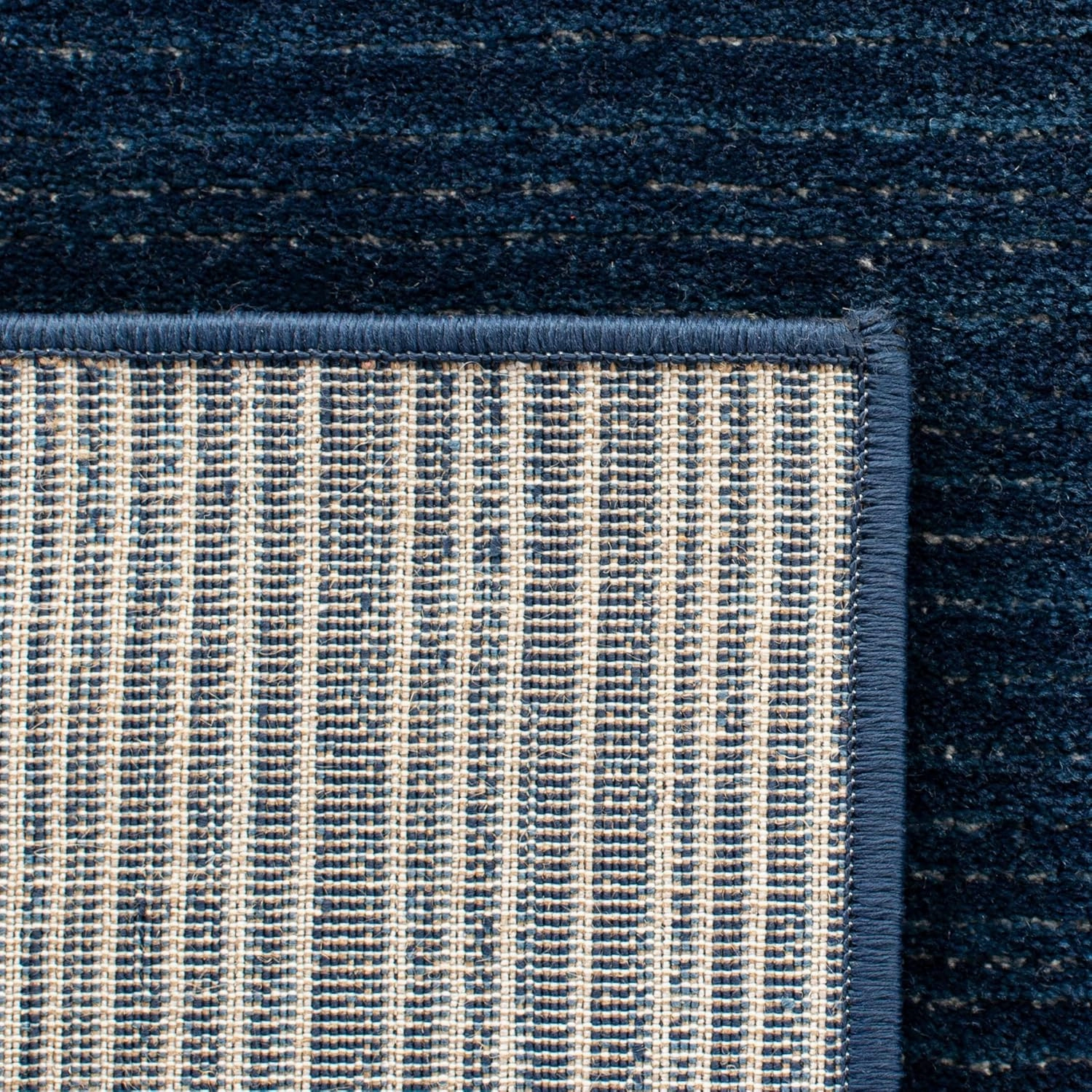 SAFAVIEH Area Rug 8x10 - Vision Collection - Large - Navy, Modern Ombre Tonal Chic Design, Non-Shedding & Easy Cleaning, Ideal for Living Room, Bedroom, Office, Dining Space (VSN606N)